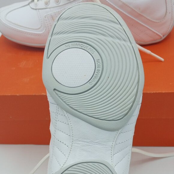 Women Girls White Grey Nike Musique Cheer Sneakers Size 5.5 Model #315757 111 - Picture 10 of 16